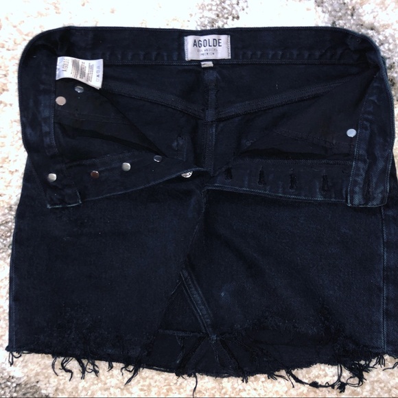 SOLD• Brand new✨AGOLDE Black Denim Jean Skirt - Picture 5 of 6